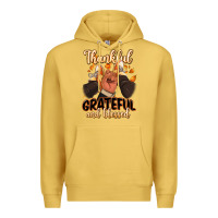 Antique Gold Thankful grateful and Blessed black man sneakers Premium Hoodie - RanaPortraitStore