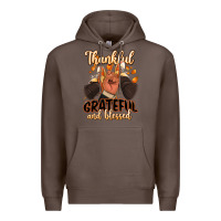 Coffee Thankful grateful and Blessed black man sneakers Premium Hoodie - RanaPortraitStore