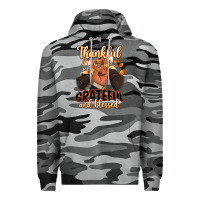 Slate Camo Thankful grateful and Blessed black man sneakers Premium Hoodie - RanaPortraitStore