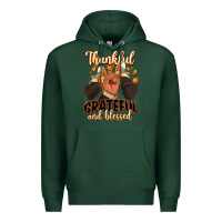 Sports Green Thankful grateful and Blessed black man sneakers Premium Hoodie - RanaPortraitStore