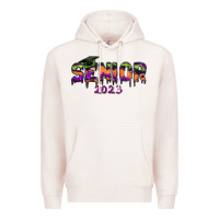 Pale Pink Senior 2023 Halloween Premium Hoodie - RanaPortraitStore