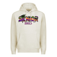 Oatmeal Heather Senior 2023 Halloween Premium Hoodie - RanaPortraitStore