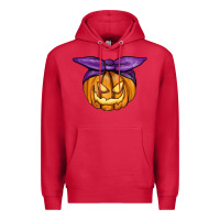 Cardinal Jack O' Lantern Halloween Pumpkin Premium Hoodie - RanaPortraitStore