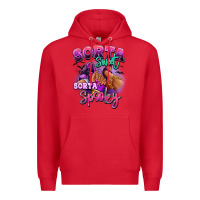 Red Sorta sweet sorta spooky sneaker and heel afro wom Premium Hoodie - RanaPortraitStore