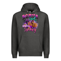 Charcoal Heather Sorta sweet sorta spooky sneaker and heel afro wom Premium Hoodie - RanaPortraitStore