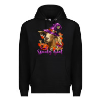 Black Spooky Goat Premium Hoodie - RanaPortraitStore