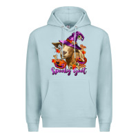Blue Mist Spooky Goat Premium Hoodie - RanaPortraitStore