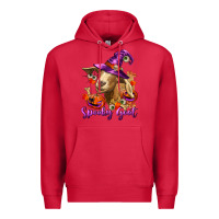 Cardinal Spooky Goat Premium Hoodie - RanaPortraitStore