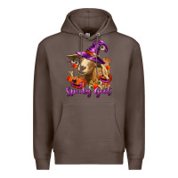 Coffee Spooky Goat Premium Hoodie - RanaPortraitStore