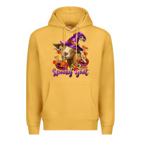 Mustard Spooky Goat Premium Hoodie - RanaPortraitStore