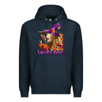 Navy Spooky Goat Premium Hoodie - RanaPortraitStore