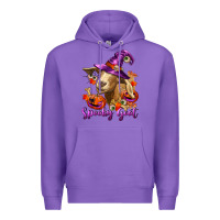 Purple Spooky Goat Premium Hoodie - RanaPortraitStore