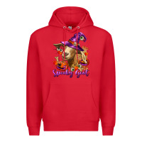 Red Spooky Goat Premium Hoodie - RanaPortraitStore