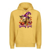 Antique Gold Spooky Goat Premium Hoodie - RanaPortraitStore