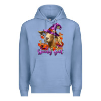 Colony Blue Spooky Goat Premium Hoodie - RanaPortraitStore
