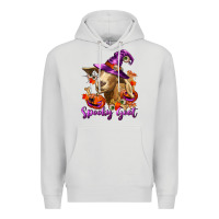 Dove Grey Spooky Goat Premium Hoodie - RanaPortraitStore
