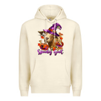 Sandshell Spooky Goat Premium Hoodie - RanaPortraitStore