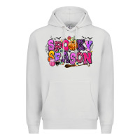 Dove Grey Spooky season Halloween Premium Hoodie - RanaPortraitStore