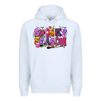 White Spooky season Halloween Premium Hoodie - RanaPortraitStore