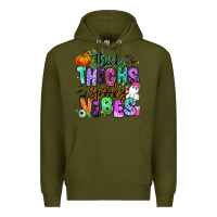 Army Green Thick thighs spooky vibes Premium Hoodie - RanaPortraitStore