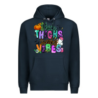 Navy Thick thighs spooky vibes Premium Hoodie - RanaPortraitStore