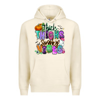 Tofu Thick thighs spooky vibes Premium Hoodie - RanaPortraitStore