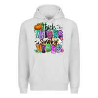 Dove Grey Thick thighs spooky vibes Premium Hoodie - RanaPortraitStore