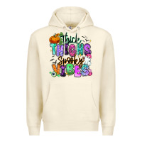 Sandshell Thick thighs spooky vibes Premium Hoodie - RanaPortraitStore