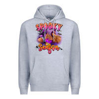 Heather Grey Spooky season sneaker and heel afro woman Premium Hoodie - RanaPortraitStore