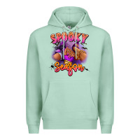 Spooky Season Sneaker And Heel Afro Woman Premium Hoodie | Teevron