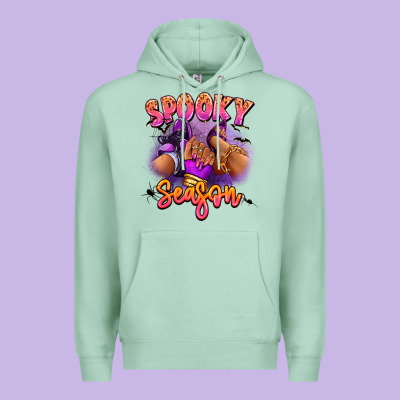 Premium Hoodie Spooky season sneaker and heel afro woman