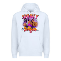 White Spooky season sneaker and heel afro woman Premium Hoodie - RanaPortraitStore