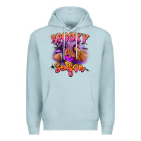 Blue Mist Spooky season sneaker and heel afro woman Premium Hoodie - RanaPortraitStore