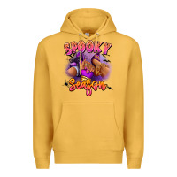 Mustard Spooky season sneaker and heel afro woman Premium Hoodie - RanaPortraitStore
