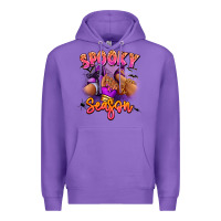 Purple Spooky season sneaker and heel afro woman Premium Hoodie - RanaPortraitStore