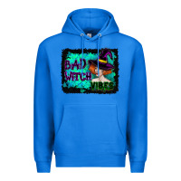 True Royal Halloween Bad Witch Vibes Watercolor Premium Hoodie - RanaPortraitStore