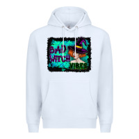 Halloween Bad Witch Vibes Watercolor Premium Hoodie | Teevron