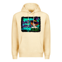 Pina Colada Halloween Bad Witch Vibes Watercolor Premium Hoodie - RanaPortraitStore