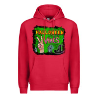 Cardinal Watercolor Halloween Vibes Premium Hoodie - RanaPortraitStore