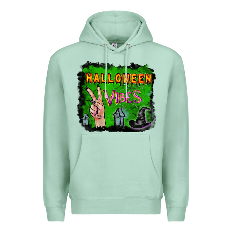 Watercolor Halloween Vibes Premium Hoodie by RanaPortraitStore | Teevron