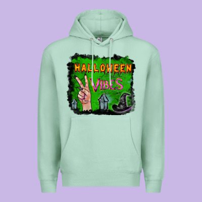 Premium Hoodie Watercolor Halloween Vibes