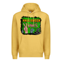 Antique Gold Watercolor Halloween Vibes Premium Hoodie - RanaPortraitStore