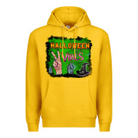 Lemon Watercolor Halloween Vibes Premium Hoodie - RanaPortraitStore