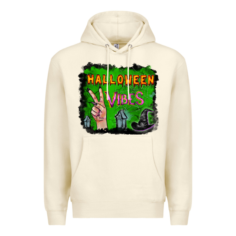Watercolor Halloween Vibes Premium Hoodie by RanaPortraitStore | Teevron