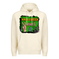 Sandshell Watercolor Halloween Vibes Premium Hoodie - RanaPortraitStore