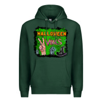 Sports Green Watercolor Halloween Vibes Premium Hoodie - RanaPortraitStore