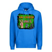 True Royal Watercolor Halloween Vibes Premium Hoodie - RanaPortraitStore