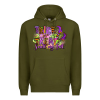 Army Green Trick or treat smell my feet Premium Hoodie - RanaPortraitStore