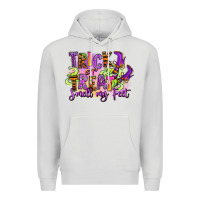 Dove Grey Trick or treat smell my feet Premium Hoodie - RanaPortraitStore