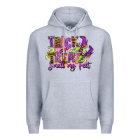Heather Grey Trick or treat smell my feet Premium Hoodie - RanaPortraitStore